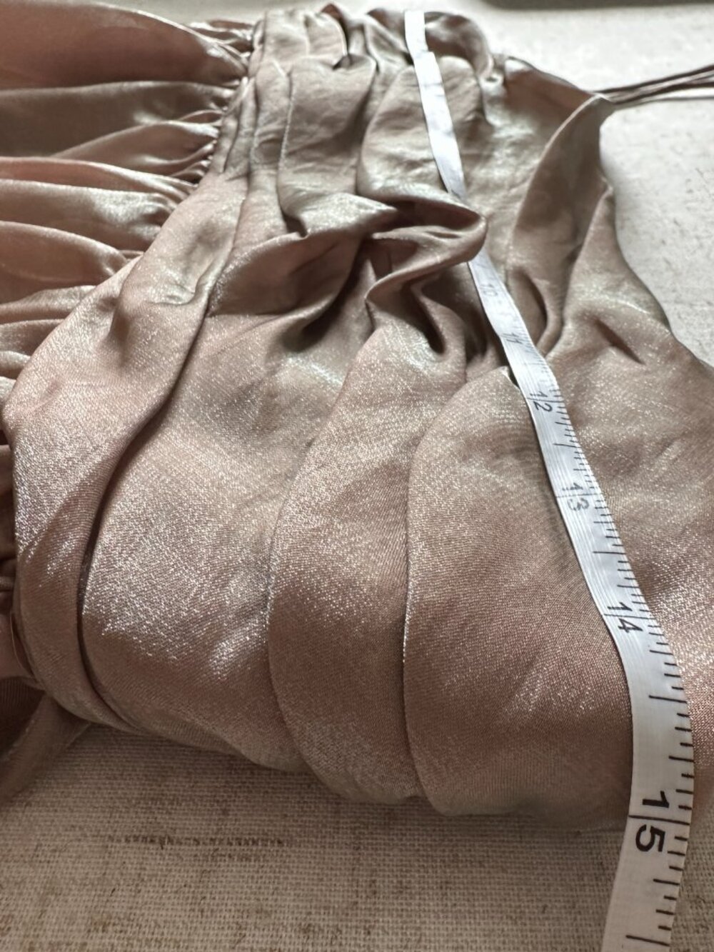 Reformation Cosima Camisole Top Champagne Iridescent Metallic 0 - Picture 8 of 9